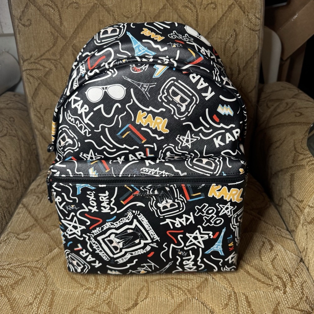 Karl Lagerfeld Adele Large Backpack NWT $198 Retail!‎